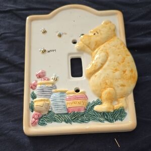 Disney Winnie the Pooh Light Switch Cover - Yellow and Cream